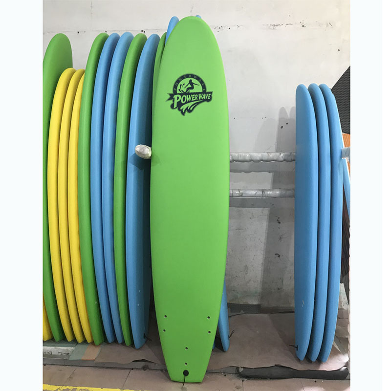 กระดานโต้คลื่นขนาด 8ft Heat Soft Top ที่กำหนดเองสำหรับผู้เริ่มต้น Softboards สำหรับขาย